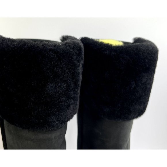 UGG AUSTRALIA WILOWE BLACK LEATHER BIKER BOOTS  Size US 7 EUR 38 - Picture 10 of 13
